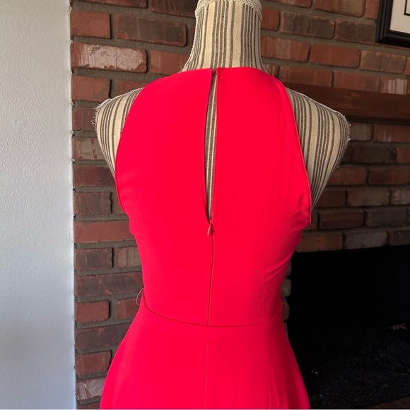 Amanda Uprichard Elondra Sleeveless Midi Dress in Electric Rouge Pink Sz XS - Picture 10 of 12